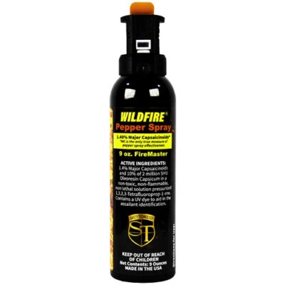 WildFire 1.4%MC 9oz Pepper Spray Fire Master Fogger Self Defense Hottest Formula