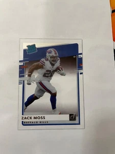 Zack Moss 2020 Chronicles Clearly Donruss clasificación novato #RR-ZM - Imagen 1 de 2