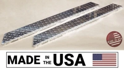 [SR] Yamaha G14 G16 G19 G22 Golf Cart Aluminum Diamond Plate Full Rocker Panel - Image 1 of 4