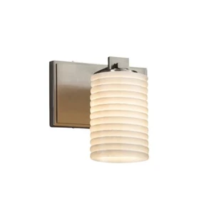 Justice Design Limoges Wall Sconce in Brushed Nickel - POR-8441-10-SAWT-NCKL - Picture 1 of 1