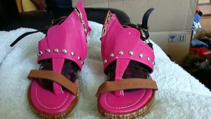 Zehensandalette,Gr.36,Oberteil mit Reissverschluss, hinten einstellbar, neu rosa - Bild 1 von 7