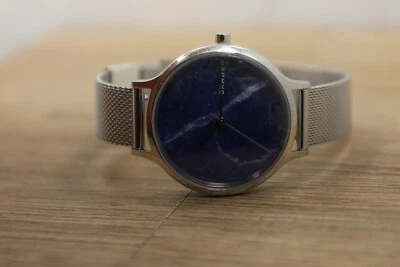 Skagen Anita Womens Blue Dial Mesh Band Casual Real Stone Quartz New Batt - Image 1 of 4