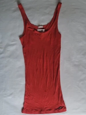 Hollister Orange Tank Top Casual Relaxed Any Occassion Small - Image 1 of 3
