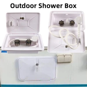 Outdoor Shower Box Kit Exterior Faucet Shower Box For RV Camper Trailer - Picture 1 of 9