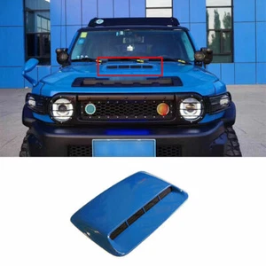 For Toyota FJ Cruiser 2007-2014 Blue Car Front Engine Hood Air Outlet Vent Cover - Picture 1 of 6