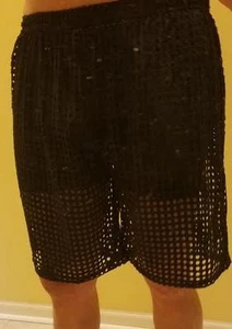 Men's Shorts See Thru Athletic Length Mesh Boxer SeeThru Mens See-Thru Underwear - Picture 1 of 14