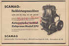DRESDEN, Werbung 1941, Scamag Sächsische Cartonnagen-Maschinen-Fabrik Presse