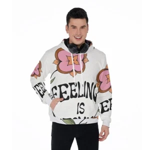 All-Over Print Men's Thicken Pullover Hoodie - Picture 1 of 5