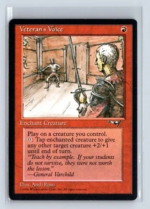 VETERAN'S VOICE – MTG Magic the Gathering Card – Alliances – Common - Picture 1 of 6