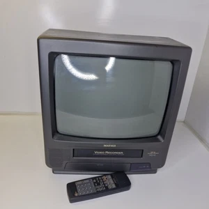 Matsui TVR162 14" CRT TV VCR Combo Retro Gaming Monitor With Remote - Picture 1 of 8