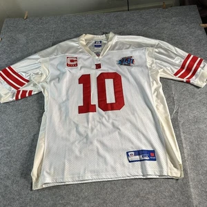 New York Giants Football Trikot Herren 54 NFL Super Bowl XLII Eli Manning Reebok - Bild 1 von 14