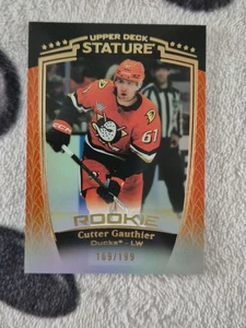 24-25 Stature Hockey Cutter Gauthier Orange Rookie 169/199 Anaheim Ducks - Bild 1 von 2