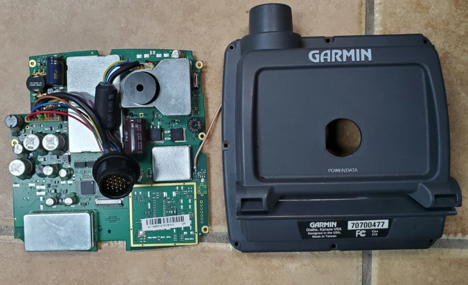 Garmin GPSMAP492 Main PC Board With Back Cover & Internal GPS Antenna Assy Works - Image 1 of 1