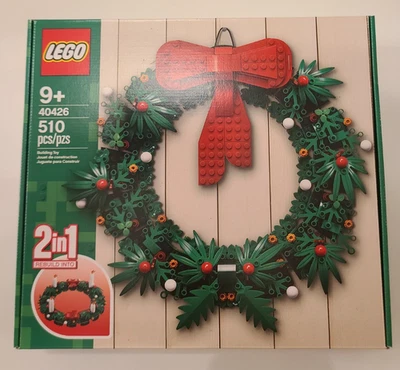 LEGO 40426 Christmas Wreath 2-in-1 Holiday Decoration Set Retired 2023 - Image 1 of 3