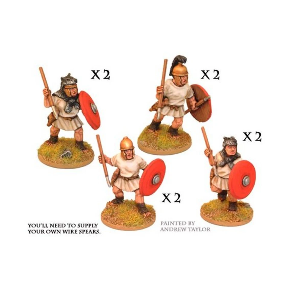 Crusader Min Ancient Roman Mini 28  Roman Velites w/Spear/Javelin & Sh Pack New - Image 1 of 1