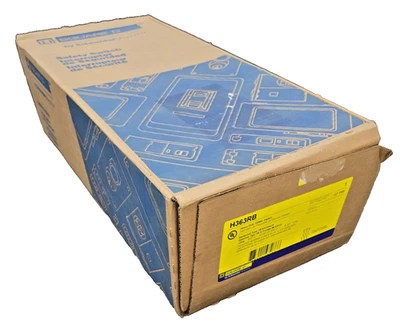 New Sealed Square D 100 Amp Fusible Safety Disconnect Switch 600V 3P 3R H363RB — 第 1/4 张图片