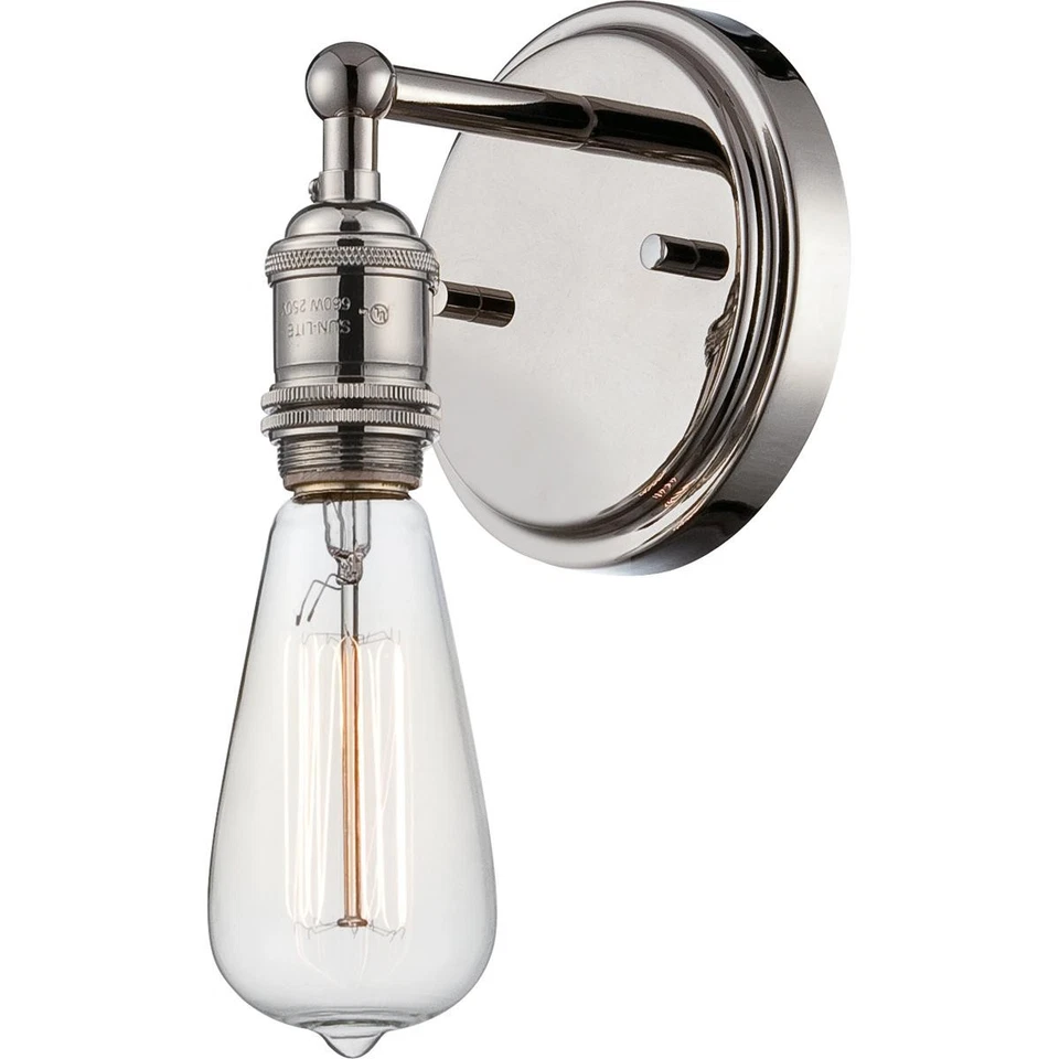 Nuvo Lighting 60/5415 Vintage Wall Sconce Polished Nickel - Image 1 of 1