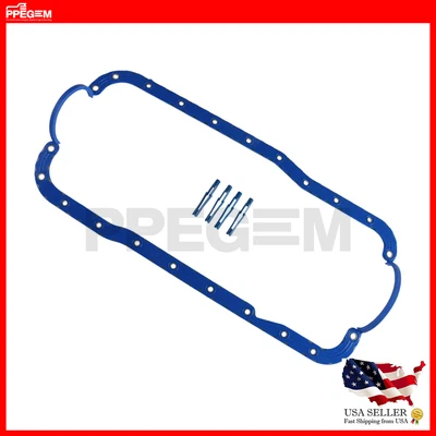 Oil Pan Gasket For 1986-2001 Ford 302 5.0L Engines 1 Piece Silicone Foto 1 de 4