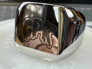 Garbage Pail Kids  GPK LOGO FRESH CHROME JUNK JEWELRY RING  Get A Grip - Picture 1 of 11