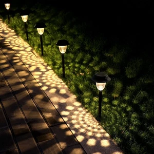 8 Pack Led Pathway Lights Solar Outdoor Super Bright Landscape Garden Decorative - Picture 1 of 7