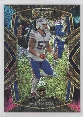 2020 Panini Select Club Level Cosmic Prizm AJ Epenesa #295 Rookie RC - Image 1 of 2