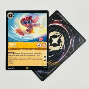 Juego de cartas coleccionables Stitch Carefree Surfer 24/204 Legendary 2025 Disney Lorcana Fabled - Imagen 1 de 1