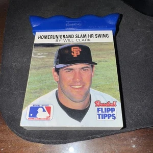 1990 Pro Vision LEGEND! WILL CLARK Flipp Tipps Home Run Grand Slam Flip Book #22 - Picture 1 of 2