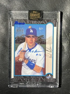 PAUL LODUCA 2022 Topps Archives Signature Series Auto 1/1 Foto 1 de 2