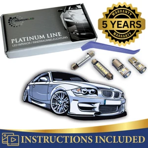 BMW E81 E82 E87 E88 LED INTERIOR KIT PREMIUM 12 SMD WHITE BULBS ERROR FREE 1er - Picture 1 of 10