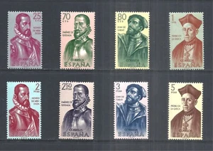 SPAIN SCOTT 113 - 1138 MNH SET - 1962 BUILDERS OF THE NEW WORLD ISSUE - Picture 1 of 1