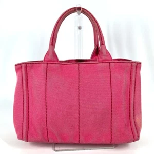 PRADA Canapa 2WAY Bag Tote Bag Shoulder Bag Crossbody Logo Print Hand Bag - Picture 1 of 16