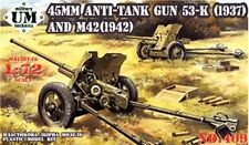 UMT 409 - 1/72 45MM ANTITANK GUN 53-K(1937) / M-42(1942) model kit