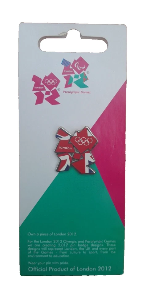LONDON 2012 OLYMPIC MEDIUM UNION JACK PIN BADGE BRAND NEW! - Image 1 of 1