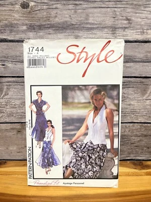 Style Pattern #1744  Personalized Fit Skirt, Top,  Halter Size A 8-18 UNCUT - Image 1 of 4