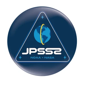 NASA JPSS-2 Button Badge 58mm (2.25") Mission Patch NOAA-21 Joint Polar - Picture 1 of 2