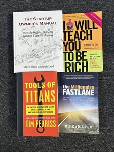 Bulk Lot Bundle of 4 Books Self Help Mind Happiness Money Etc - Picture 1 of 9