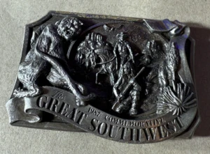 Oklahoma Cowboy Western Arroyo Grande PIONEER Hebilla de Cinturón 1983 ENVÍO GRATUITO - Imagen 1 de 10