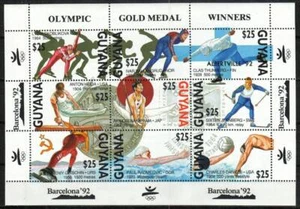 Guyana Stamp 2553 - 92 Summer & Winter Olympics - Picture 1 of 1