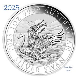 2025 Swan 1 oz Silver Coin - Picture 1 of 5