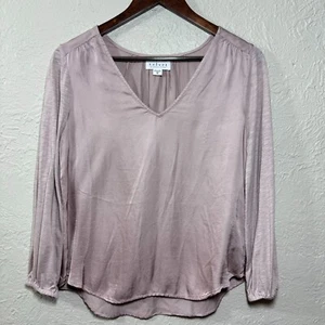 Velvet Graham & Spencer Satin Top XS Modal Rose Minimalist Luxury USA Valentine - Picture 1 of 13