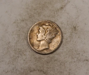 1919-D Mercury Dime * Fine F * Data migliore * XD737 - Foto 1 di 2