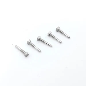 5 PIEZAS Tornillo de acero plateado 4 estrellas L8,62 H2,12 a 2,62 para estuche de reloj Richard Mille - Imagen 1 de 11