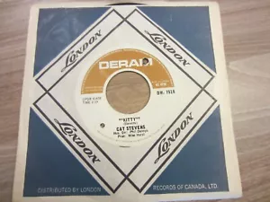 CAT STEVENS 7'' cnd original '67 45rpm KITTY / BLACKNESS OF THE NIGHT vinyl EX. - Picture 1 of 2