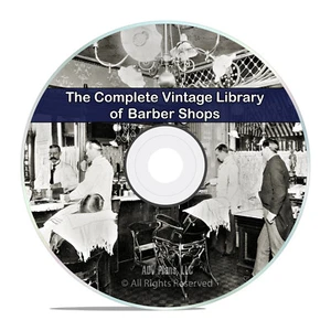 23 Classic Books on Barber Shops, Vintage Barber Hair Hairdressing, CD H96 - Picture 1 of 6