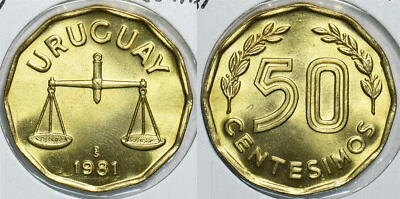 Uruguay 1981 S 50 Centesimos 198515 combine shipping - Image 1 of 3