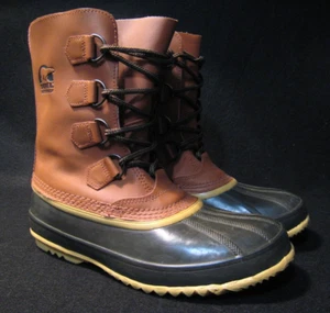 Stivali uomo SOREL 1964 PAC CAYENNE pelle pizzo impermeabili gomma anatra. ECC. 9 - Foto 1 di 12