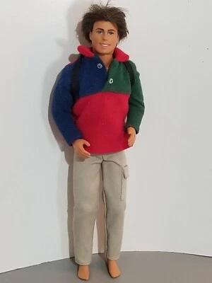 Mattel Barbie KEN 1999 VTG классная школа укоренившиеся волосы кукла наряд рюкзак без обуви - Изображение 1 из 4