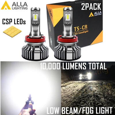 Alla Lighting Brightest H11 led Headlight Low Beam light bulb xtreme Driving Kit - Image 1 of 4