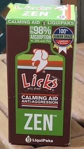 Zen LICKS Dog Calming Aid Supplements- Pack of 15 ( 1 BOX) BN! - Picture 1 of 5