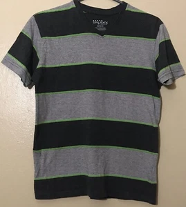 Galaxy By Harvic Boys Short Sleeve T-Shirt Striped Gray size M (10-12) - Picture 1 of 5